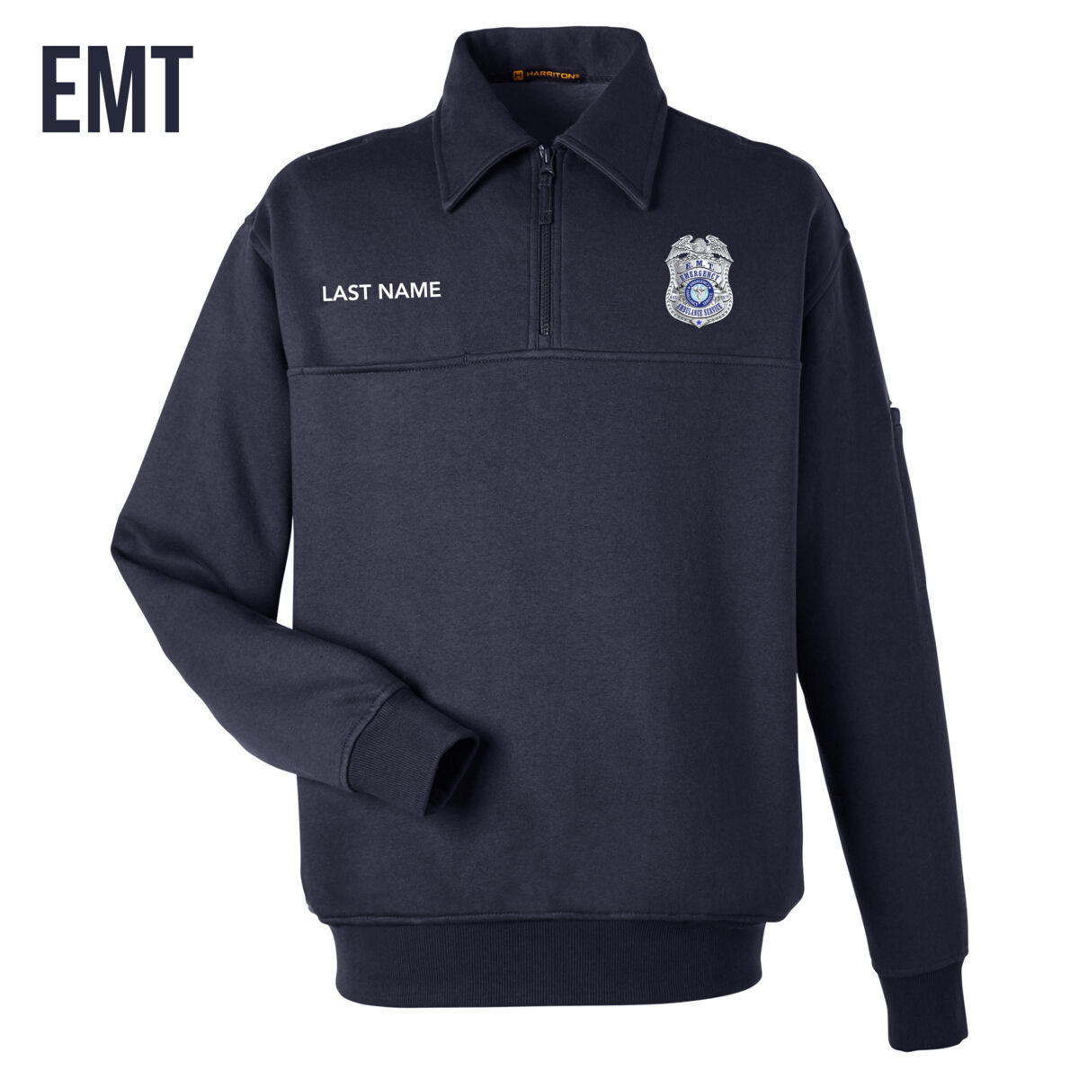 ***EMT*** UNIFORM JOB SHIRT - NAVY BLUE - PERSONALIZED - 5JUM2D Thumbnail